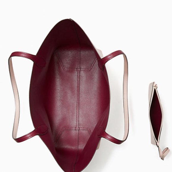 NWT Kate Spade reversible Glitter on Tote with wrislet - Picture 4 of 5